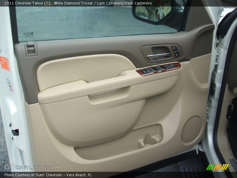 White Diamond Tricoat / Light Cashmere/Dark Cashmere 2011 Chevrolet Tahoe LTZ