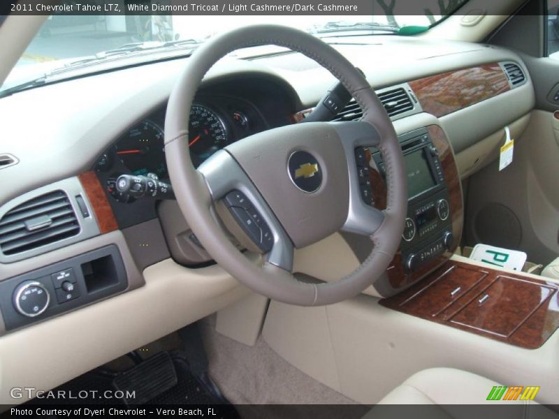 White Diamond Tricoat / Light Cashmere/Dark Cashmere 2011 Chevrolet Tahoe LTZ