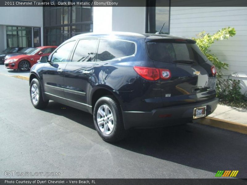 Dark Blue Metallic / Ebony/Ebony 2011 Chevrolet Traverse LS