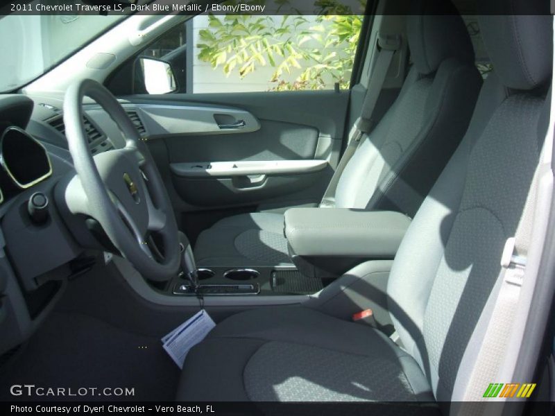 Dark Blue Metallic / Ebony/Ebony 2011 Chevrolet Traverse LS