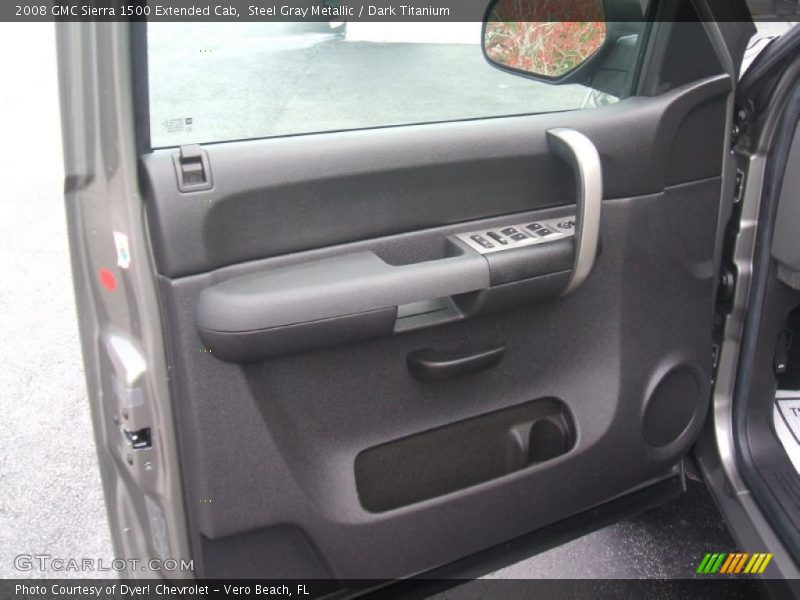 Steel Gray Metallic / Dark Titanium 2008 GMC Sierra 1500 Extended Cab