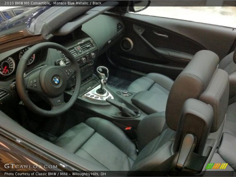  2010 M6 Convertible Black Interior