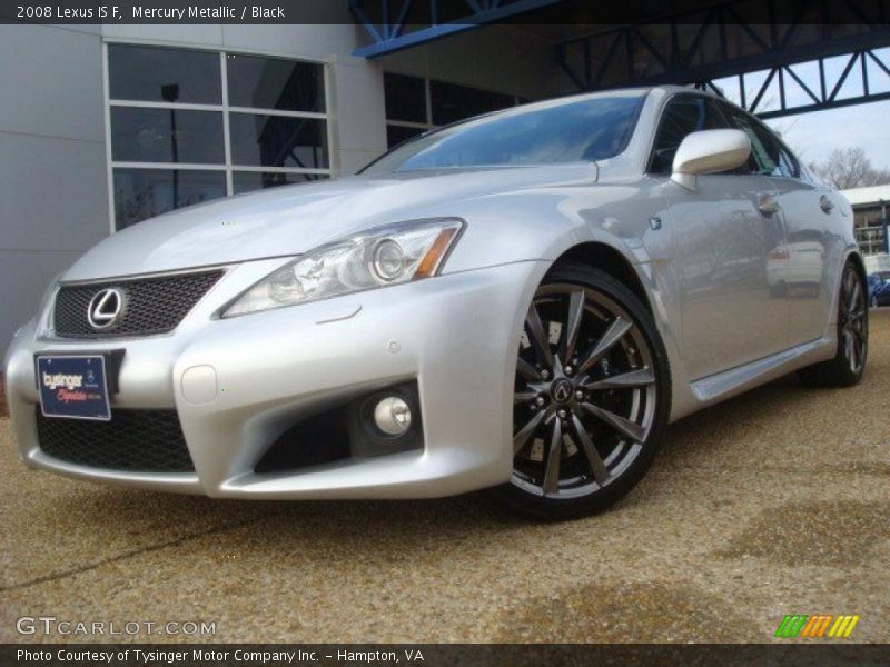 Mercury Metallic / Black 2008 Lexus IS F