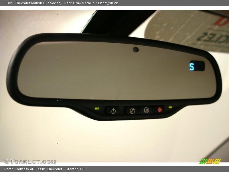 Dark Gray Metallic / Ebony/Brick 2009 Chevrolet Malibu LTZ Sedan
