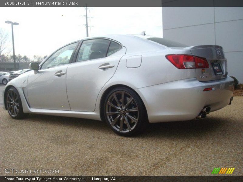 Mercury Metallic / Black 2008 Lexus IS F