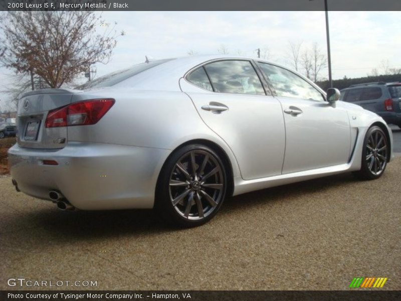 Mercury Metallic / Black 2008 Lexus IS F