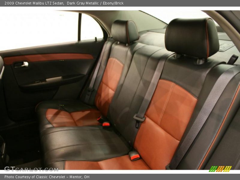  2009 Malibu LTZ Sedan Ebony/Brick Interior