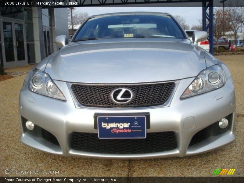 Mercury Metallic / Black 2008 Lexus IS F