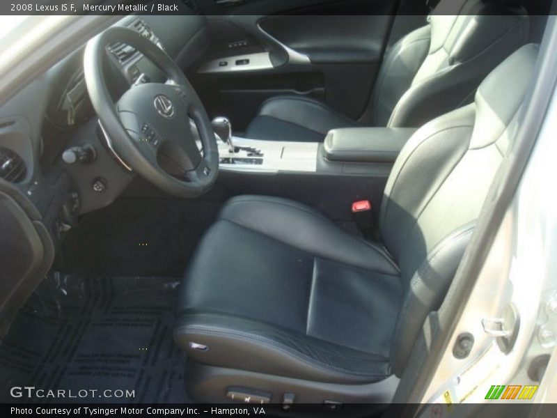  2008 IS F Black Interior