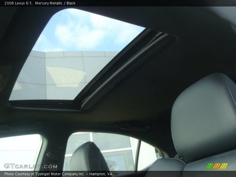 Mercury Metallic / Black 2008 Lexus IS F