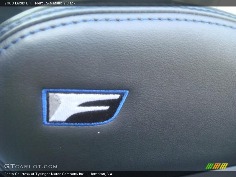 Mercury Metallic / Black 2008 Lexus IS F