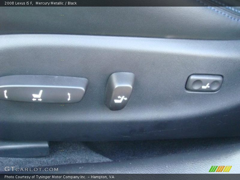 Mercury Metallic / Black 2008 Lexus IS F