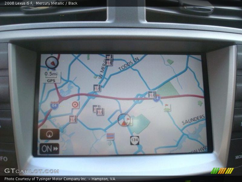 Navigation of 2008 IS F