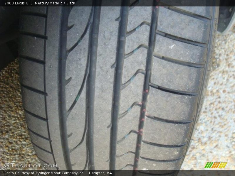 Mercury Metallic / Black 2008 Lexus IS F