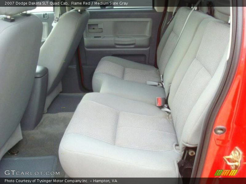 Flame Red / Medium Slate Gray 2007 Dodge Dakota SLT Quad Cab