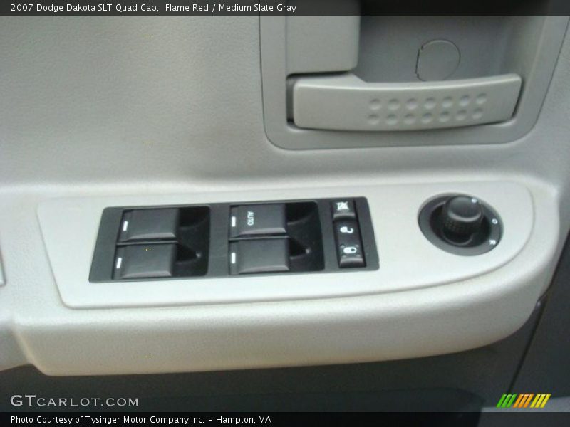 Flame Red / Medium Slate Gray 2007 Dodge Dakota SLT Quad Cab