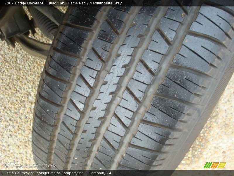 Flame Red / Medium Slate Gray 2007 Dodge Dakota SLT Quad Cab