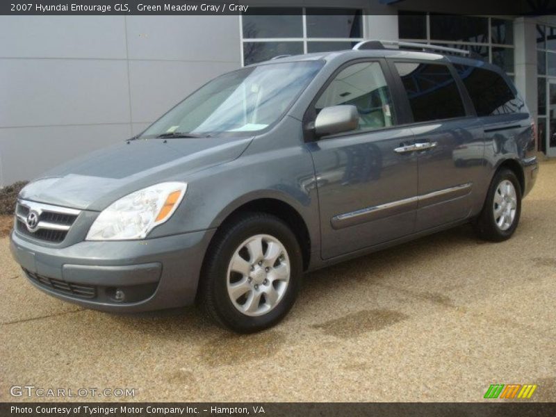 Green Meadow Gray / Gray 2007 Hyundai Entourage GLS
