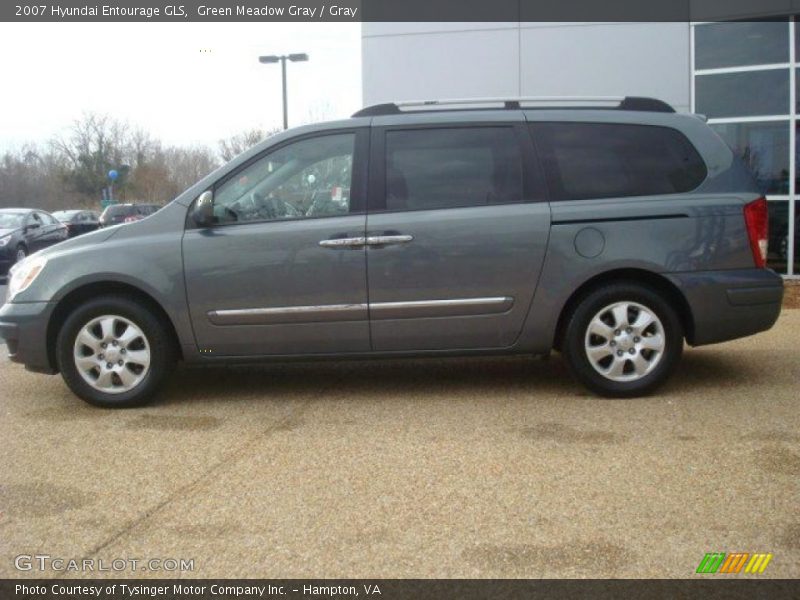 Green Meadow Gray / Gray 2007 Hyundai Entourage GLS