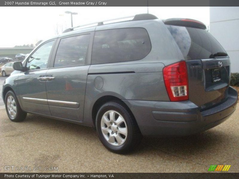 Green Meadow Gray / Gray 2007 Hyundai Entourage GLS