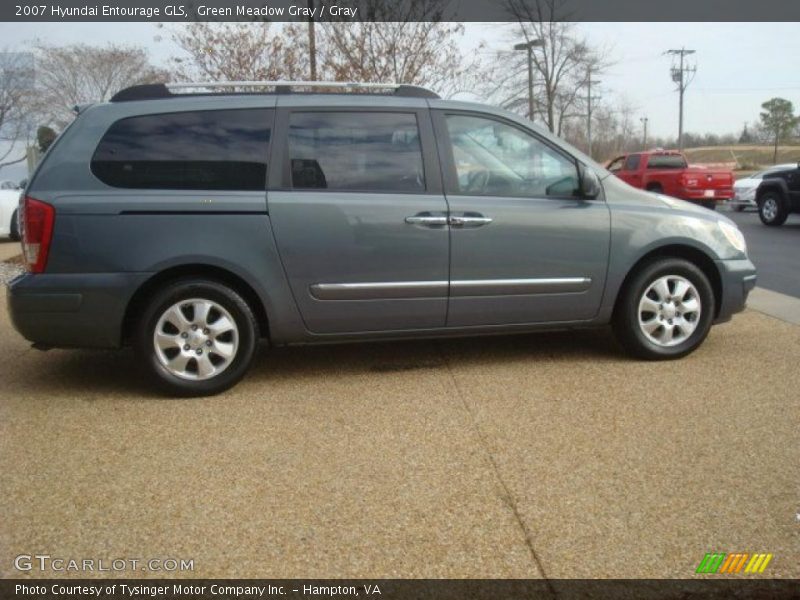 Green Meadow Gray / Gray 2007 Hyundai Entourage GLS
