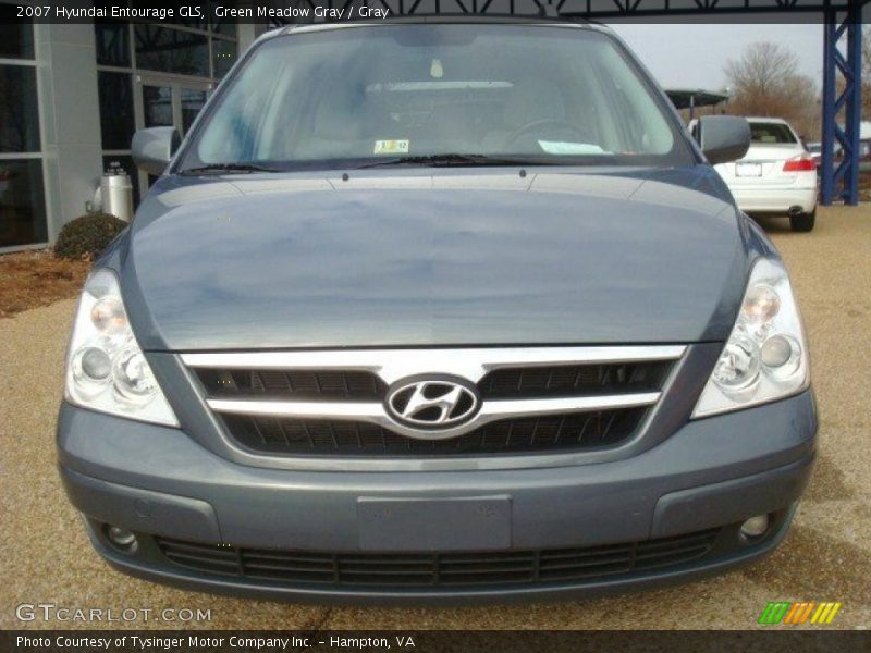 Green Meadow Gray / Gray 2007 Hyundai Entourage GLS