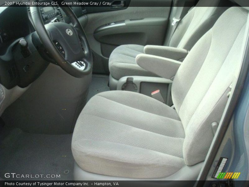 Green Meadow Gray / Gray 2007 Hyundai Entourage GLS