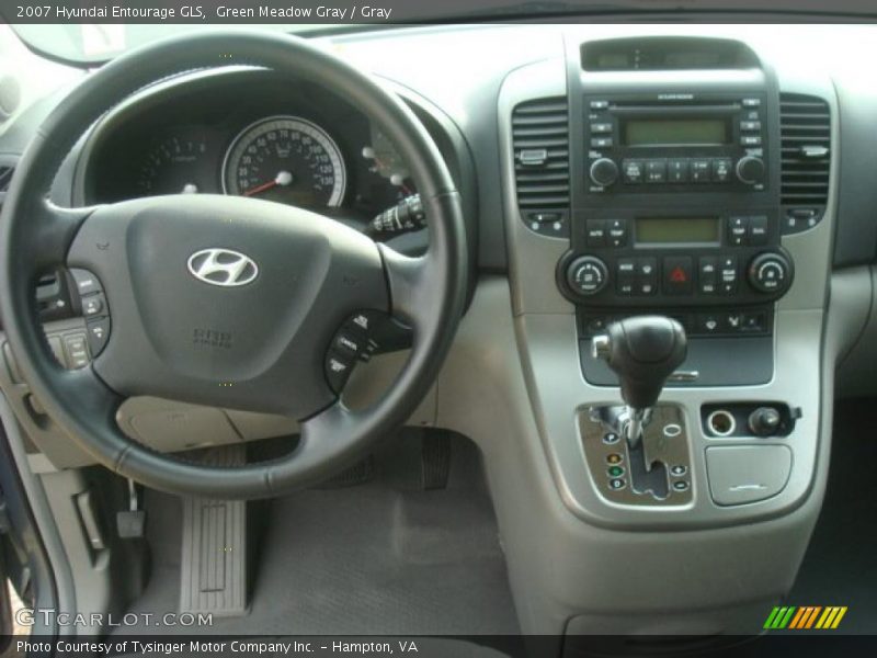 Green Meadow Gray / Gray 2007 Hyundai Entourage GLS