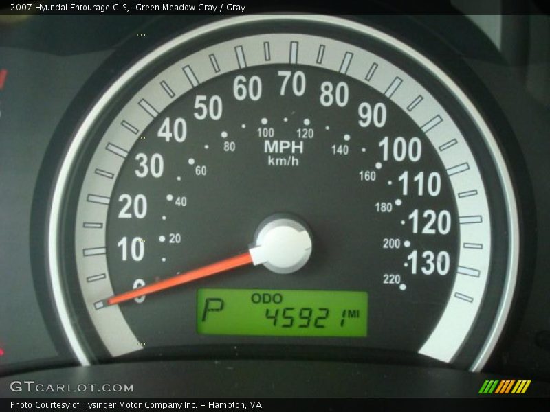 Green Meadow Gray / Gray 2007 Hyundai Entourage GLS