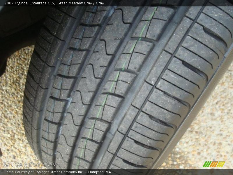 Green Meadow Gray / Gray 2007 Hyundai Entourage GLS