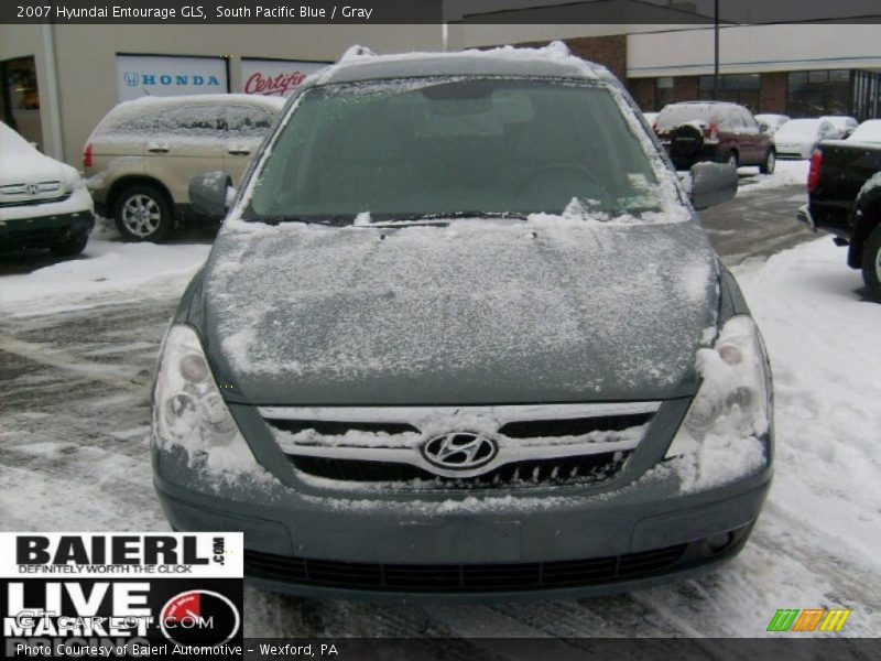 South Pacific Blue / Gray 2007 Hyundai Entourage GLS