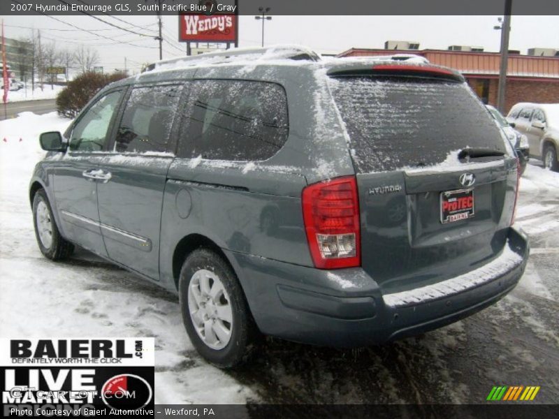 South Pacific Blue / Gray 2007 Hyundai Entourage GLS