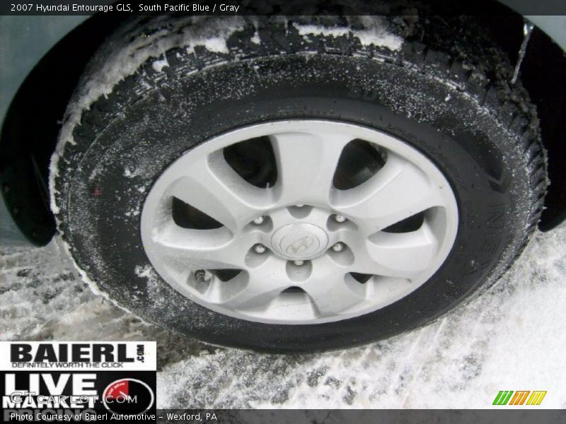 South Pacific Blue / Gray 2007 Hyundai Entourage GLS