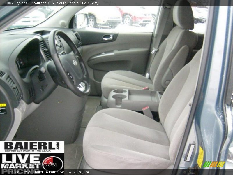 South Pacific Blue / Gray 2007 Hyundai Entourage GLS