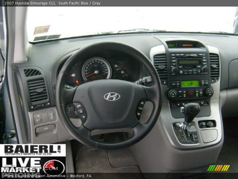 South Pacific Blue / Gray 2007 Hyundai Entourage GLS