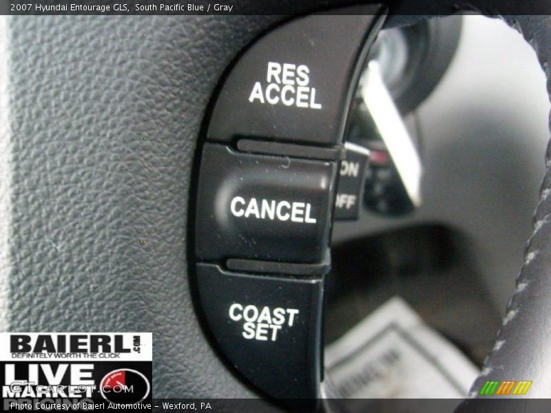 South Pacific Blue / Gray 2007 Hyundai Entourage GLS