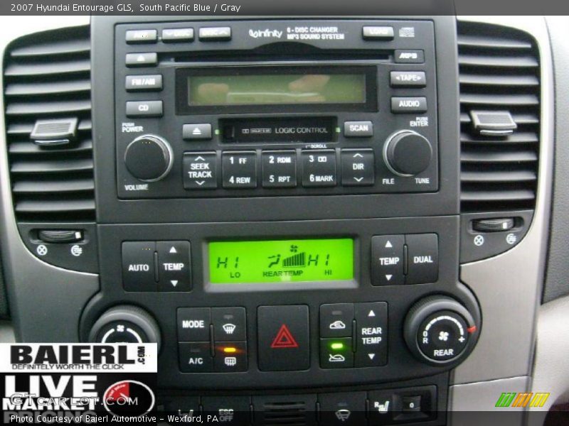 South Pacific Blue / Gray 2007 Hyundai Entourage GLS