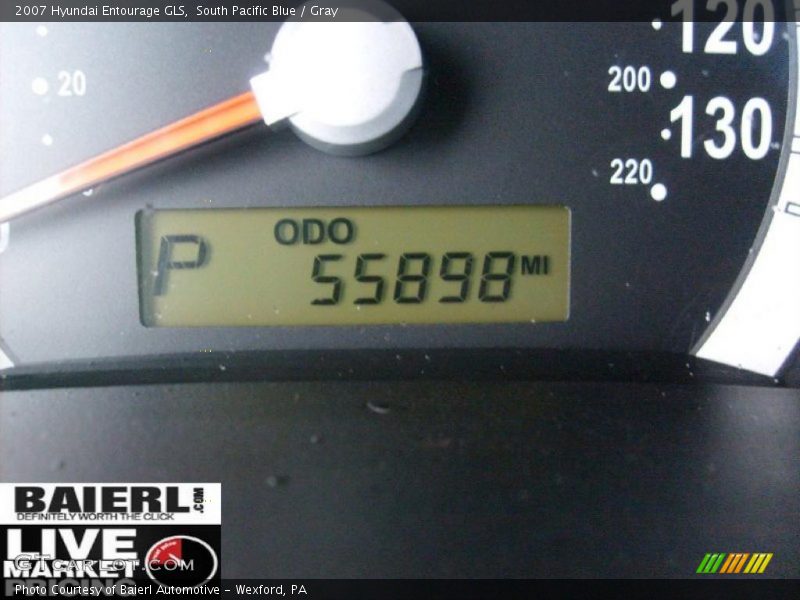 South Pacific Blue / Gray 2007 Hyundai Entourage GLS