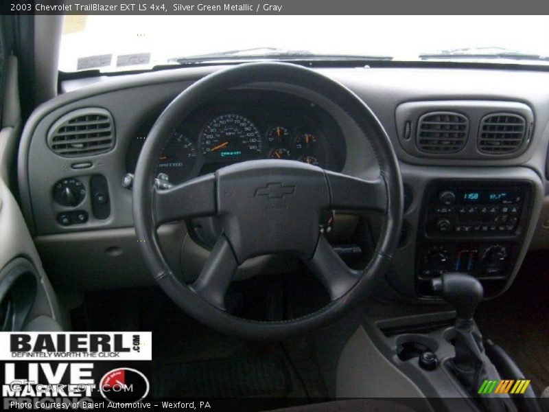 Silver Green Metallic / Gray 2003 Chevrolet TrailBlazer EXT LS 4x4