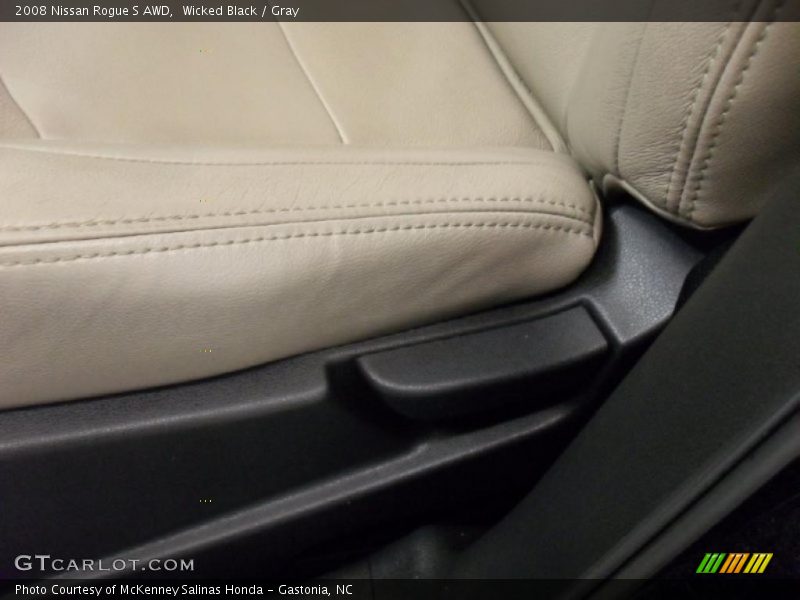 Wicked Black / Gray 2008 Nissan Rogue S AWD