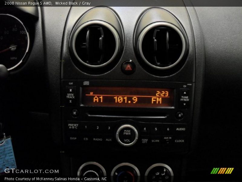 Wicked Black / Gray 2008 Nissan Rogue S AWD