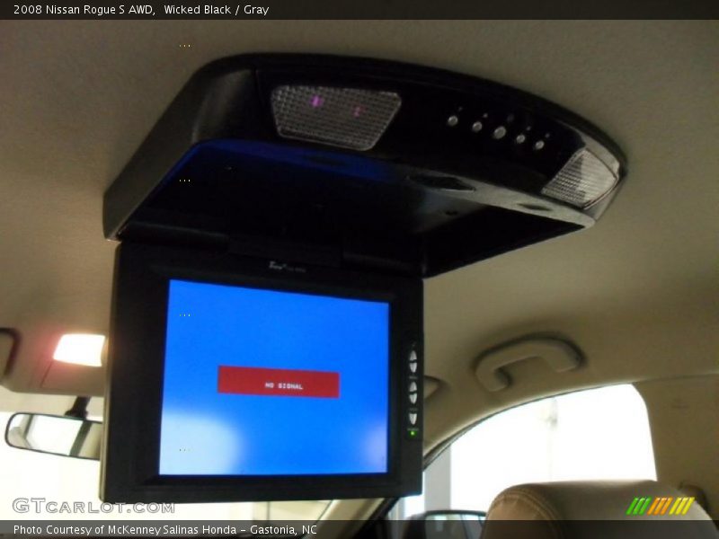 Wicked Black / Gray 2008 Nissan Rogue S AWD