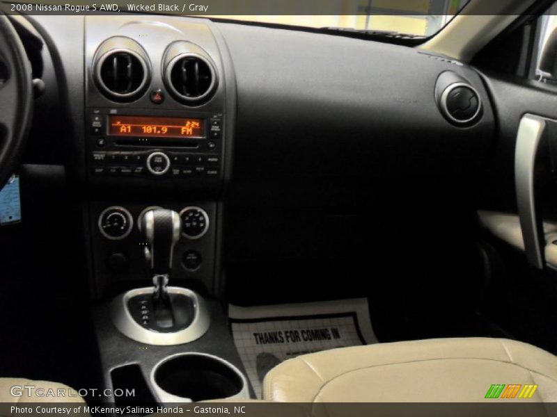 Wicked Black / Gray 2008 Nissan Rogue S AWD