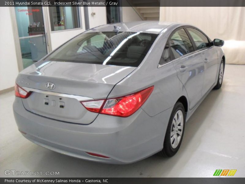 Iridescent Silver Blue Metallic / Gray 2011 Hyundai Sonata GLS