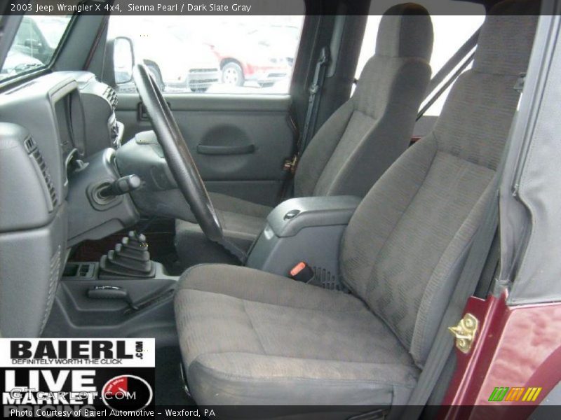 Sienna Pearl / Dark Slate Gray 2003 Jeep Wrangler X 4x4