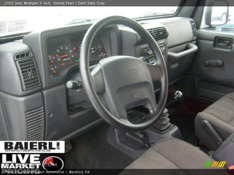 Sienna Pearl / Dark Slate Gray 2003 Jeep Wrangler X 4x4