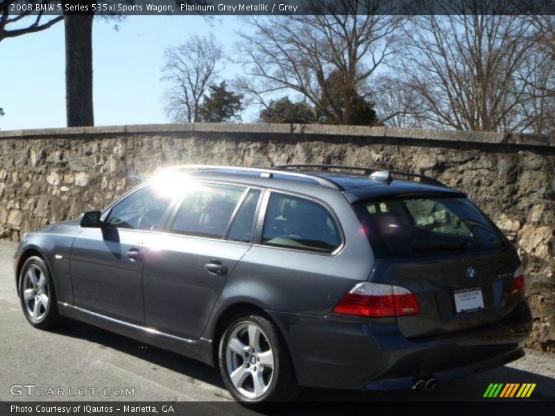 Platinum Grey Metallic / Grey 2008 BMW 5 Series 535xi Sports Wagon