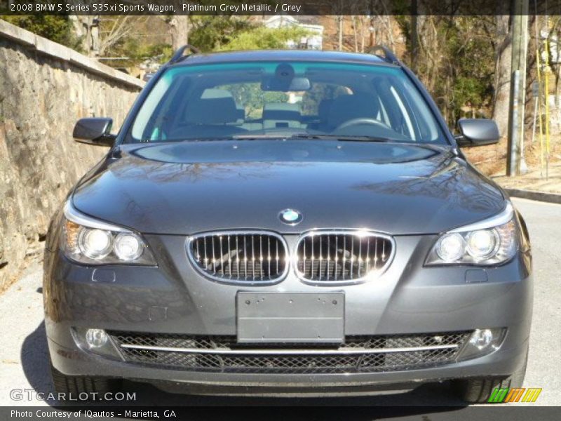 Platinum Grey Metallic / Grey 2008 BMW 5 Series 535xi Sports Wagon