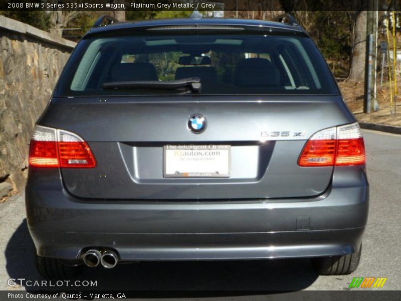 Platinum Grey Metallic / Grey 2008 BMW 5 Series 535xi Sports Wagon