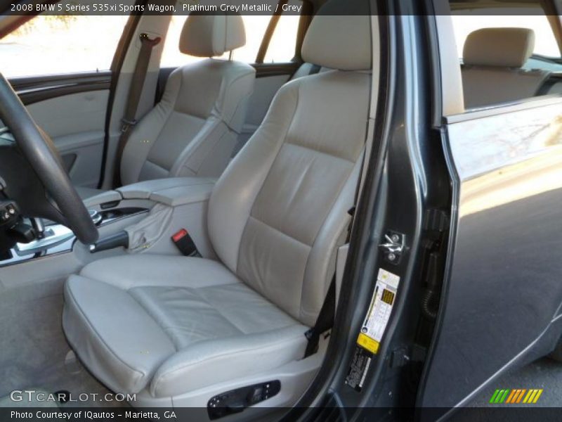 Platinum Grey Metallic / Grey 2008 BMW 5 Series 535xi Sports Wagon
